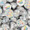 Thank You Candy For Party Favors (Approx. 100 Pcs Milk Chocolate Hershey's Kisses & 40 Pcs Wrapped Miniatures) - Colorful Thank You